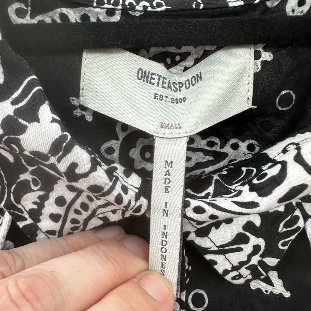 ONE TEASPOON/FREE PEOPLE batik paisley western cowgirl womans bohemian top. SM - Picture 7 of 12